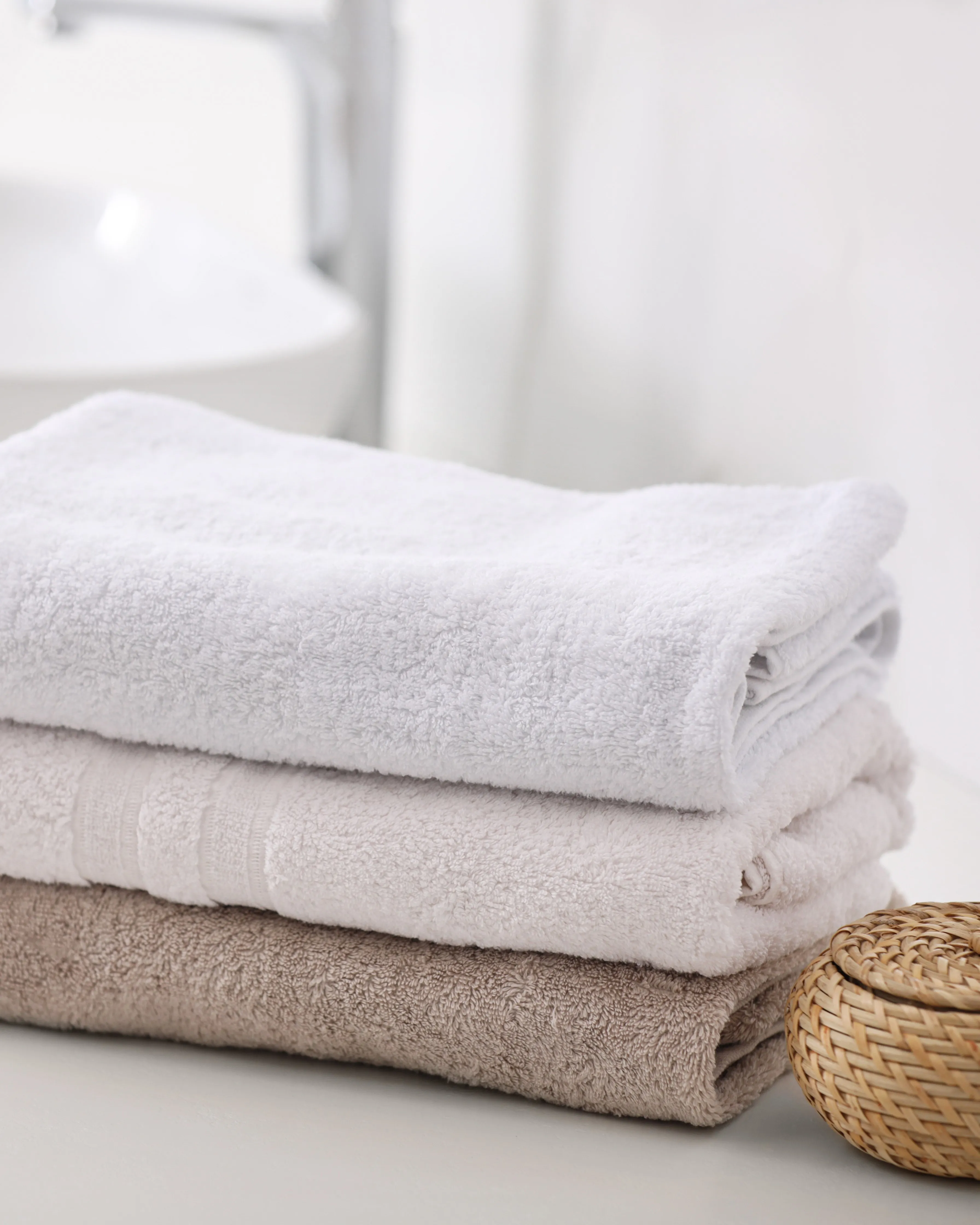 Sélection serviettes alpes blanc